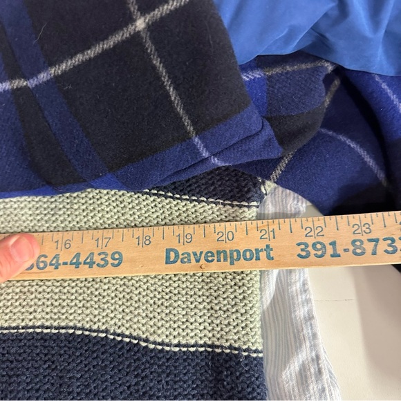 STYLE BUNDLE Women’s Vintage Blue Jacket Shirt Sweater Pepe Jeans plaid M L - Picture 15 of 16